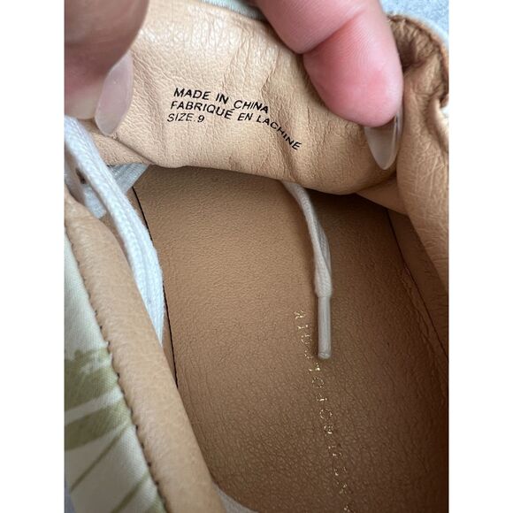 By Anthropologie Camelia Lace Up Sneakers Size 9 Floral Camo Canvas Eyelet - Picture 7 of 10